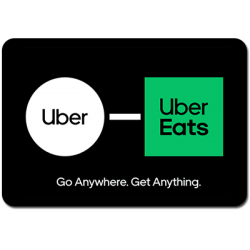 Uber & Uber Eats $50 Instant Flexi E-Gift Card